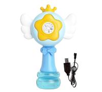 Automatic Bubble Wand, Swing Dance Bubble Toy, Led Light-Up Design, Electric Blower Machine, Rechargeable Battery Operated, Ideal for Creative Entertainment, 5.51x9.06 Inches