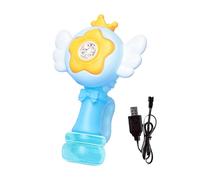 Automatic Bubble Wand, Swing Dance Bubble Wands with Leds Light for Kids, Electric Blower Maker Machine with Rechargeable Battery for Kids, Children, Outdoor Birthday Party, Backyard Fun