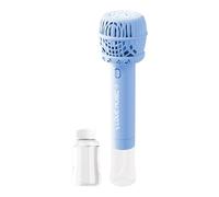 Automatic Bubble, Wand Toy, Electric Maker, ABS Material Build, 11.26x3.11 inches, Blue Light Pink, Sound Feature, for Kids Boys Girls Age Three Sixteen, Outdoor Party Fun