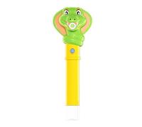 Automatic Bubble, Wand Toy, Snake Blower, ABS Build Light, 12.4x3.35x4.33 Inches, Green Music Feature, for Kids Aged Three Five, Outdoor Fun, Birthday Play, Party Game, Creative