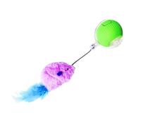 Automatic Cat Ball, Rechargeable Smart Interactive Toy, LED Moving Ball For Indoor Cats, Electric Moving Teasing Ball For Kittens, Automatic Rolling Toy For Cats For Engaging Play 3.15x2.56x2.2 Inches