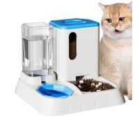 Automatic Cat Feeder - 2 In 1 Automatic Food Dispenser Water Feeder | Large Capacity duual Pet Bowl | Detachable, Easy-to-Clean Self-Feeding Station For Home, Pet Shop, Cattery & Indoor Use