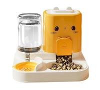 Automatic Cat Feeder, 2 in 1 Food Water Dispenser, PP Pet Feeding Station, Design, Large Capacity, Easy Refilling, Perfect for Indoor Kittens, Small Puppies, 9.84x8.66x8.27 Inches