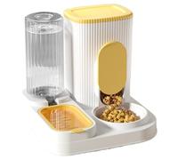 Automatic Cat Feeder, 2-in-1 Pet Supplies, PP Material, Large Capacity Dry Food Feeder, Removable & Water Bowls, For Cats, Puppies, Kittens, and Small Animals,Automatic Feeding