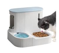Automatic Cat Feeder and Water - 2 in 1 -Fed Dog Food Dispenser, 3L Detachable Dry Kibble Container with Water Tank, No Electricity Solution for Indoor Home, Vacation Care, Cats and Small Dogs