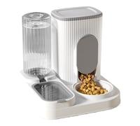 Automatic Cat Feeder, Automatic Feline Feeder Dry Food, Large Capacity 2-in-1 Pet Supplies with Removable Bowl, Water for Puppy, Kitten, Animals, Convenient Feeding Solution