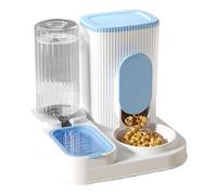 Automatic Cat Feeder, Dry Food Dispenser, Large Capacity Pet Supply, 2-in-1 Design, Removable Food and Water Bowls, for Puppies, Kittens, Small Animals, 10.83x10.71x10.24 Inches