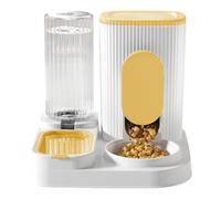 Automatic Cat Feeder, Dry Food Dispenser, Large Capacity Pet Supply, 2-in-1 Design, Removable Food and Water Bowls, for Puppies, Kittens, Small Animals, 10.83x10.71x10.24 Inches