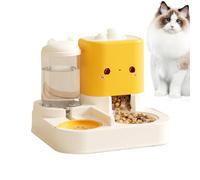 Automatic Cat Feeder, Large-Capacity Pet Food & Water Dispenser, Dispensing Feeder for Cats, Dogs, Puppies, Kittens and Rabbits, 11.42x10.24x9.06 Inches