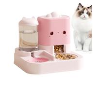 Automatic Cat Feeder, Large-Capacity Pet Food & Water Dispenser, Dispensing Feeder for Cats, Dogs, Puppies, Kittens and Rabbits, 11.42x10.24x9.06 Inches
