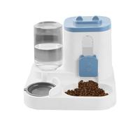 Automatic Cat Feeder - PP 27x23x27cm 2 In 1 Food Water Dispenser with 2200ml Feeder 800ml Waterer | Large Capacity Pet Feeding Bowl For Kittens Small Medium Dogs | Indoor Pet Care Supply For Home