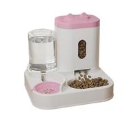 Automatic Cat Feeder - Smart Food Water Dispenser, 2 in 1 with Timed Feeding Design, Auto Feeder with Portion Control, Pet Feeding for Indoor Outdoor Kitten Puppy, Smart Dispenser for Wet Dry Food