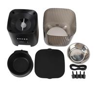 Automatic Cat Feeder, Timed Automatic Pet Food Dispenser with Button Control, Dual Power Supply for Cats and Small Dogs, Food Grade Plastic Indoor Feeding System (Tazón Individual)