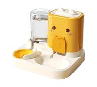 Automatic Cat Feeder, Two-in-1 Food and Water Dispenser, 9.84x8.66x8.27inch, Large Capacity Pet Feeding Station, Based Design, Ideal for Kitten, Puppy, Indoor Feeding Use