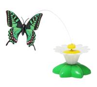 Automatic Cat Toy- 50g Lightweight Interactive Cat Toy | Automatic Pets Exercise Tool, Electric Bird Butterfly Teasing Cat Toy, 360° Rotating Kitten Teaser For Indoor Bored Pets Stress Relief