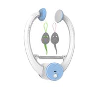 Automatic Cat Toy - 9,45 pulgadas interactive Kitten Toy | Electronic Kitten Teaser String - USB recargable Teaser String Toys with Retractable Cord for Indoor Play Training and Boredom Relief