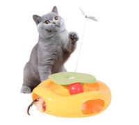 Automatic Cat Toy, Electric Teaser Flutter, 9,45 x 8,66 x 8,66 pulgadas, Entertainment Exercise Accessories, Interactive Colorful Motion Pet for Active Cats, Indoor Outdoor Living Room Backyard Park