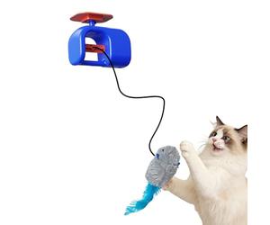 Automatic Cat Toy, recargable Bird Pet Supplies, Flying Bird Indoor Cat Self Play Toys, Toy with Hanging Rope, Interactive Pet Accessory with Ejercise Stimulation, Kitten Apartment Home Door Frame