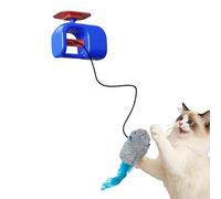 Automatic Cat Toy, Rechargeable Bird Pet Supplies, Flying Bird Indoor Cat Self Play Toys, Toy with Hanging Rope, Interactive Pet Accessory with Exercise Stimulation, Kitten Apartment Home Door Frame