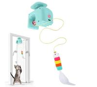 Automatic Cat Toys - 4.72x3.54x1.97 Inches, Electric Interactive Kitten Game, Retractable Pet Sesseion, Kitty Hangable Toy | Gadget for Exercise Boredom Relief Hunting Simulation Training Enrichment