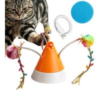 Automatic Cat Toys | USB Rechargeable Squeaky Intelligent Sensor | Modes And Intelligent Sound Sensing Instantly Attract Your Pet's Attention, Sparking Natural Curiosity And Making Autonomous Play Co