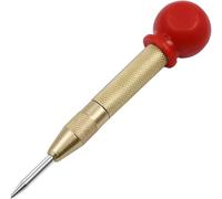 Automatic Center Pin Punch Woodworking Tools Spring Loaded Marking Metal Drill Bits Wood Press Dent Marker Tool(Black1)(Gold1)