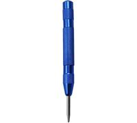 Automatic Center Pin Punch Woodworking Tools Spring Loaded Marking Metal Drill Bits Wood Press Dent Marker Tool(Black1)(Blue)