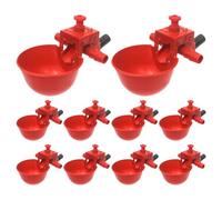 Automatic Chicken Water Cups, 10 Pack Poultry Watering System Drinker Cups, Food Feeder Water Supply Solution for Chicken Turkey Duck Bunny Farm Cage Brooder Outdoor 3.35x2.76x1.57 pulgadas