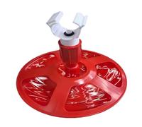Automatic Chicken Waterer, Chicken Drinking Fountain, Poultry Watering System, Farm Animal Water Supply 11.81 Inches for Ducks, Chicks, Turkeys, Quail, Poultry (Red)