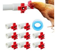 Automatic Chicken Waterer Cups, Poultry Water Feeding Cups, Chicken Water Cups, Waterer Cups, Good Sealing Waterer Cups, tee Fitting Poultry Waterer, Automatic Watering System for Chickens