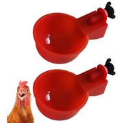 Automatic Chicken Watering Cups - 5 piezas Poultry Water Feeder Kit, Ducks, Turkeys, Bunnies, Farmyard Drinking System Coop, Jaula, Pen, Backyard Care, Easy Installation | Practical Feeding Accessory