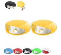 Automatic Cord Reel, 2026 New Retractable Cable Winder Organizer for USB Data Charging Cables, Phone Cords, Headphone Wires, Tangle-Free Portable Storage Case (Yellow,2PCS)