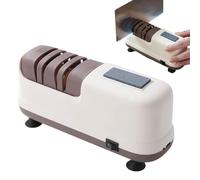 Automatic Cutter Sharpener - 4 Stage Scissor Sharpening Device for Suction Cup Base | USB Charging Professional with Motorized Stones, Home Restaurant for Razor Saw Garden Tool, 6.89x2.95x1.97inch