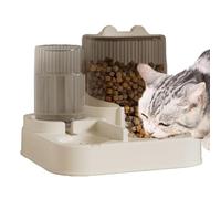 Automatic Dog Feeder, 2 in 1 Puppy Feeder with Food Bowl, Large Capacity Cat Food Dispenser, Multifunctional Pet Food Storage for Small Medium Dogs and Cats, Automated Pet Feeding Solution