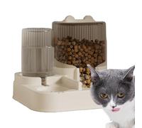 Automatic Dog Feeder, 2 In 1 Puppy Feeder with Food Bowl, Large Capacity Cat Food Dispenser, Multifunctional Pet Food Storage for Small & Medium Dogs and Cats, Easy to Use Pet Feeder