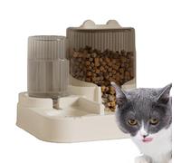 Automatic Dog Feeder, 2 in 1 Puppy Feeders with Food Bowl, 11.22x10.43x9.25 Inches Convenient & Large Capacity Design, Multifunctional Pet Storage for Small to Medium Dogs and Cats