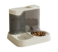 Automatic Dog Feeder, Kitten Food and Water Feeders, Multifunctional 2-In-1 Feeding Dispenser, Ideal for Multi-Pet Households, Apartment, Kitchen, Bedroom 11.02x9.06x9.06 Inch