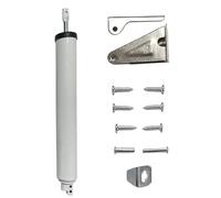 Automatic Door Closer, Aluminum Alloy Closure, Adjustable Quiet Door Close for Apartments, Dorms, Living Rooms, Bathrooms, Kitchens, 19,69-35,43 pulgadas, Coffee, Silver