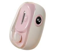 Automatic Electric Nail Clipper, USB Rechargeable Fingernail Grooming Tool, 3.35x2.6x1.26 Inches, Scraps Storage, Polishing, 3-Speed Portable Nail Clippers with LED Light for Home