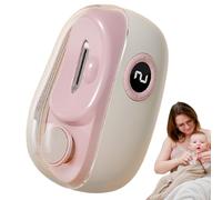Automatic Electric Nail Clipper, USB Rechargeable Fingernail Grooming Tool, Quiet 3 Speed Mechanism, Scraps Storage Included, LED Nail Clippers, Ideal for Baby Care, Elderly