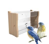 Automatic Feeder, Parakeet Feeding Cup, Pet Cage Water Dispenser, Birds Food Container Feeder for Budgerigar, and Peony Bird, S-5.91x3.07x5.59 Inches, L-8.66x3.07x5.59 Inches