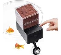 Automatic Fish Feeder - 5-Speed Adjustable Smart Timer Aquarium Feeder, Airtight Pet Supplies Function, Auto Feeding, Tank Water Bait Control, Battery Operated, 8.2 X 4.3 X 3.1in