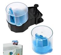 Automatic Fish Feeder, Adjustable Feeding Tool, Compact Compartment for Aquariums, Battery Powered Easy Control, Tank Care Accessory, Indoor Home Travel Vacation Betta Turtle Pellets