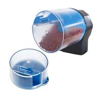 Automatic Fish Feeder, Timed Feeding Dispenser Device, 4.72x3.15x5.51 inches Adjustable Aquarium Food Release with Quiet Motor, Smart Portion Control System, Compact Tank Style Design, Home Travel Use