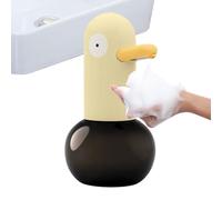 Automatic Foam Station - Infrared Motion Sensor, 7.67 Inches Waterproof Duck Body with Leakproof Valve, Compact Abs Pliable, Matte Smooth Ending, Sanitary Handwash Accessory for Children Bathtub Fun