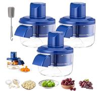Automatic Fruit and Vegetable Peeler, Automatic Fruit Peeling Tool, Electric Grape Peeling Machine, Rechargeable Home Kitchen Aid Peeler, for Grapes Garlic Fruits Vegetables (3 Pcs)