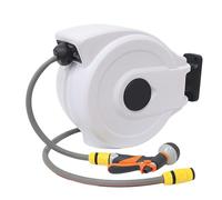 Automatic Garden Hose Reel with Heavy Duty Retracting Feature | Outdoor Hose Reel for Easy Car Wash and Gardening | Effortless Automatic Rewind Hose Reel for Beauty Shops and Home Use