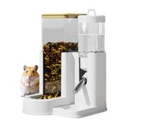 Automatic Hamster Feeder & Water Bottle - 2-in-1 Feeding Bowl with Anti-Tip Design | Ball-Type Drinking Bottle For Rabbits, Guinea Pigs & Chinchillas, Small Pet Feeding Station