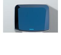 Automatic Hand Dryer,Wall Mounted Hand Drying Machine, 1250W Large Power and 10S Fast Drying, Hot/Cold Air Switching and 304 Stainless Steel Material, for Public Toilet, Bathrooms(Blue)