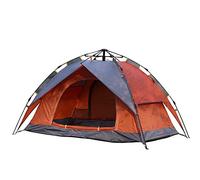 Automatic Hydraulic Double Layers Tent for Camping Beach Outdoor Hiking Fishing Travel, Protection Waterproof Pop Up 2 Persons 4 Season Backpacking Tent with Carry Bag